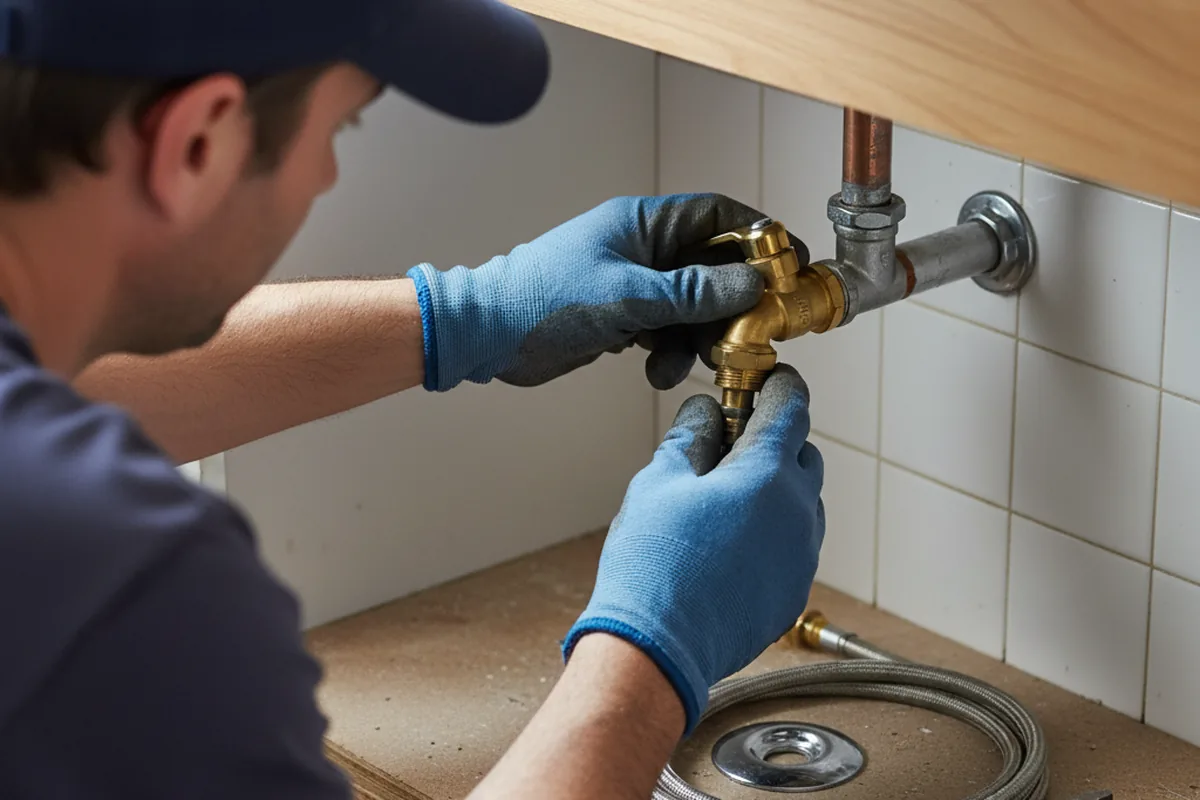Shutoff valve and fitting work during Faucet and Fixture Repair in Cheltenham